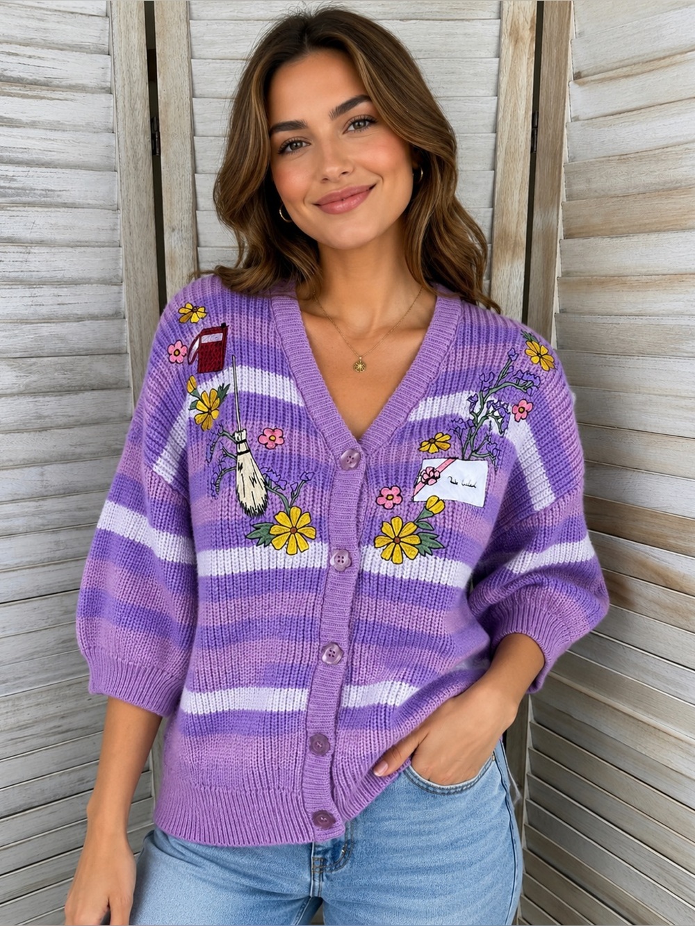 Her Universe Studio Ghibli Kiki's Delivery Service Icons Short-Sleeve Cardigan M - Picture 1 of 10